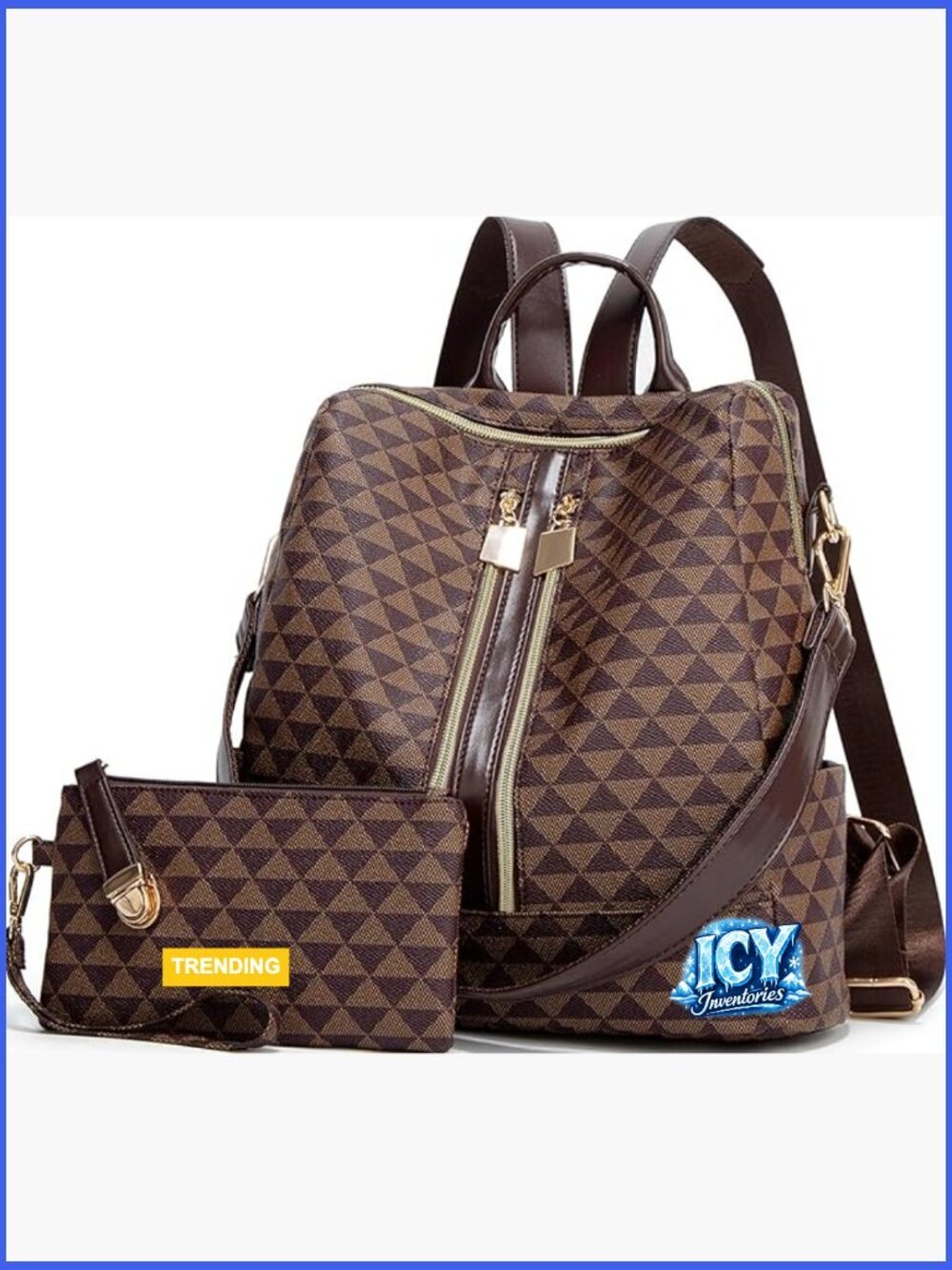 PU Leather Convertible Backpack Purse with Wallet, Travel Satchel